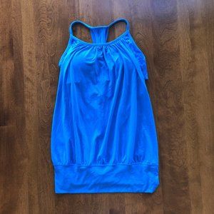 Lululemon No Limits Tank Cornflower Paisley Blue